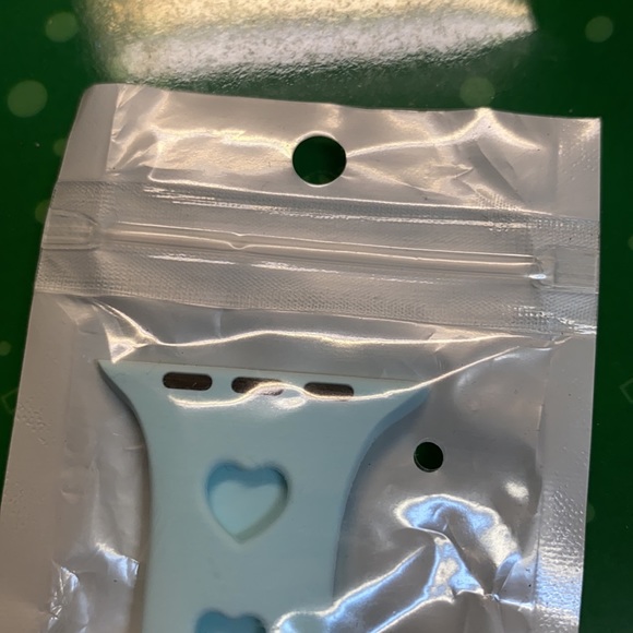 iPhone, watch bandit, size 42/44 MM turquoise with hearts new - Picture 4 of 4